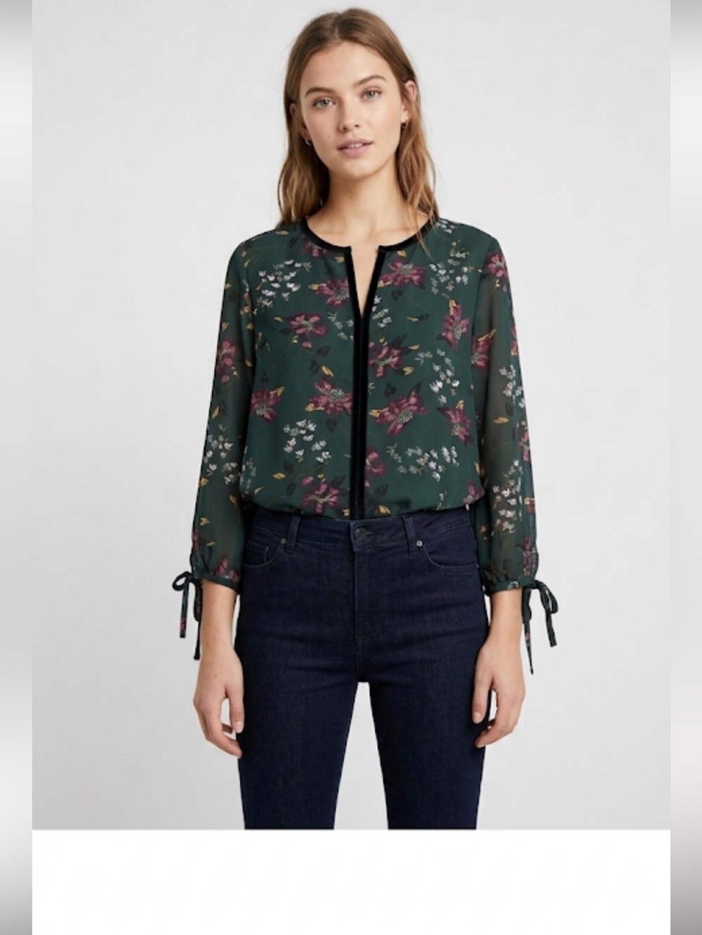 Ivanka Trump Floral Blouse – Size XL (Fits M-L)